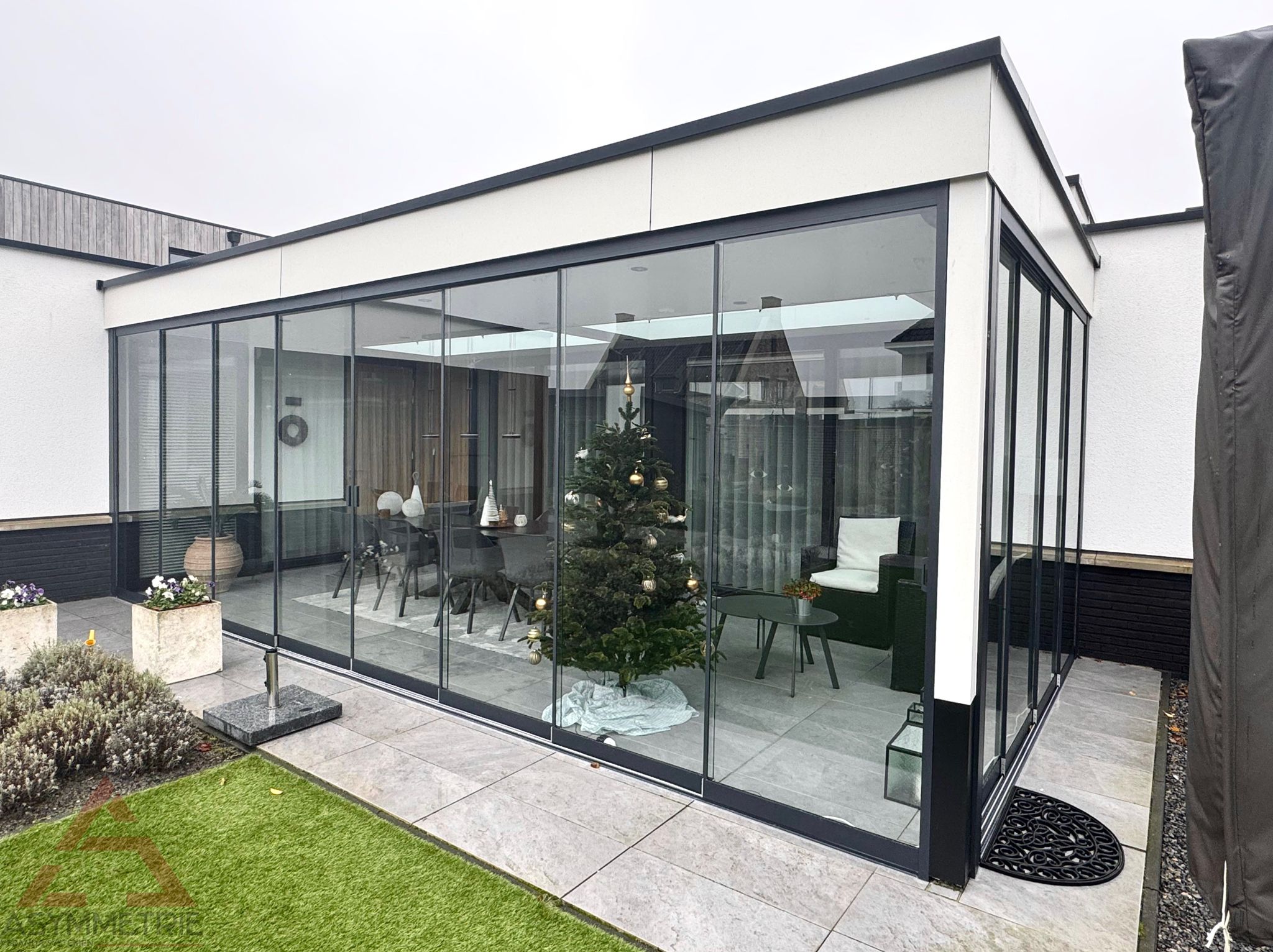 Glazen schuifwanden — voorbeeld 5