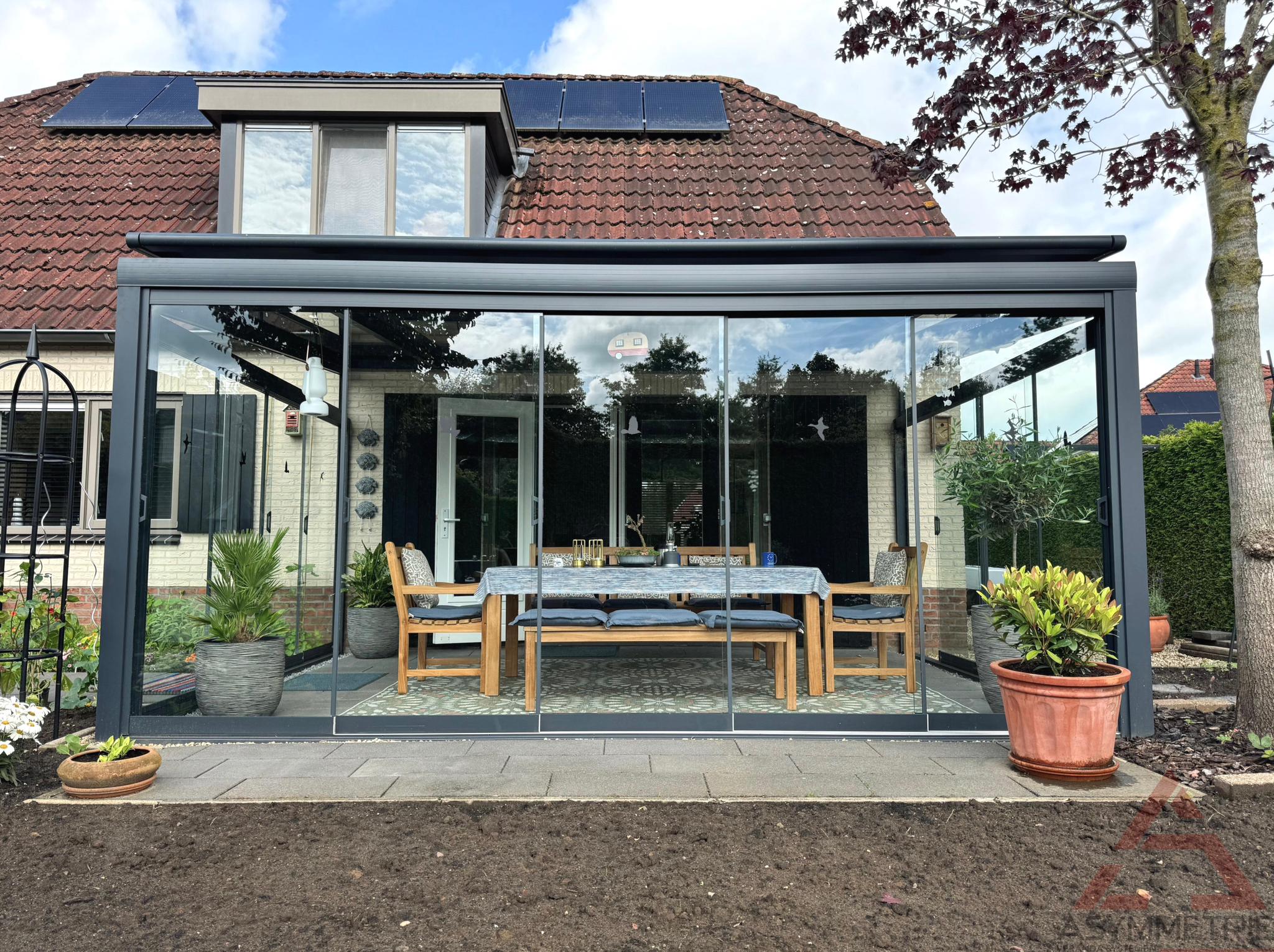 Glazen schuifwanden — voorbeeld 8