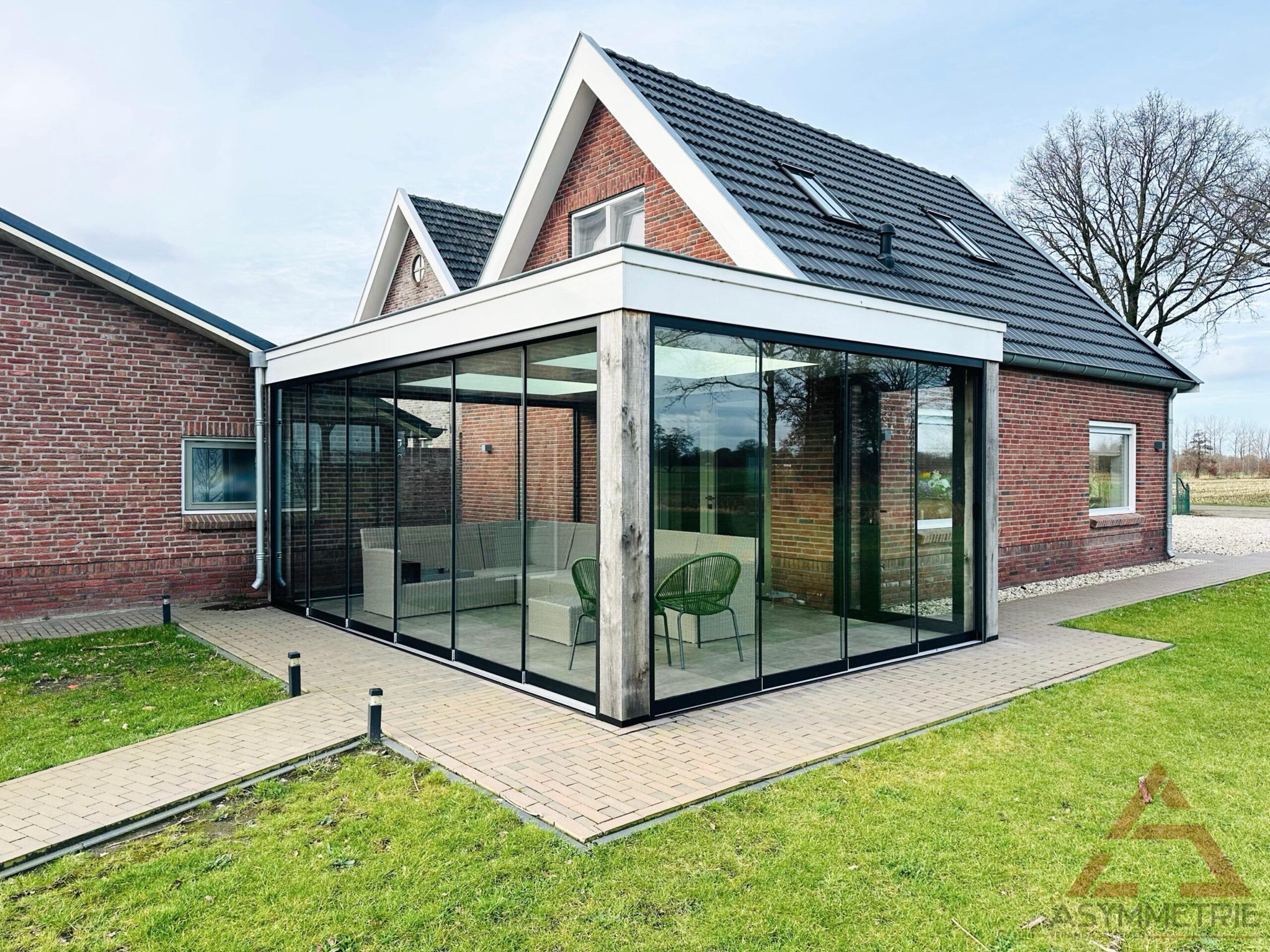 Glazen schuifwanden — voorbeeld 12