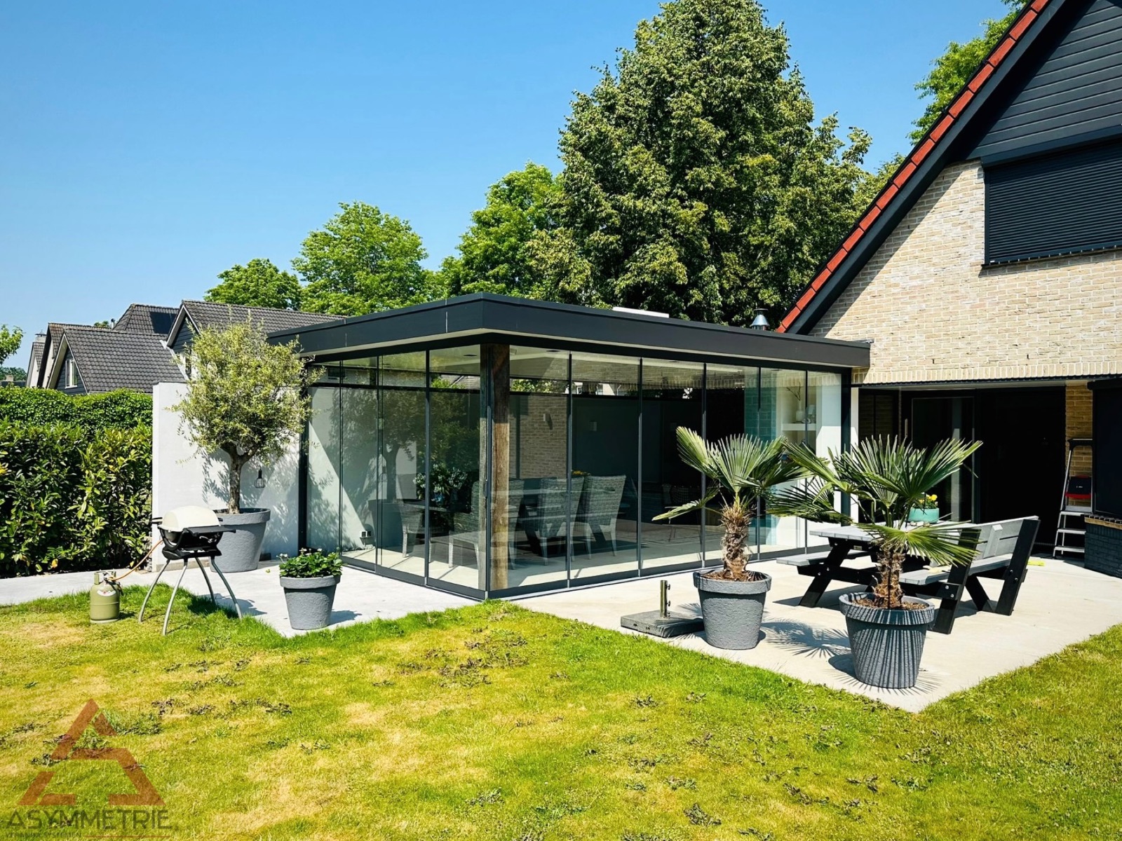 Glazen schuifwanden — voorbeeld 13