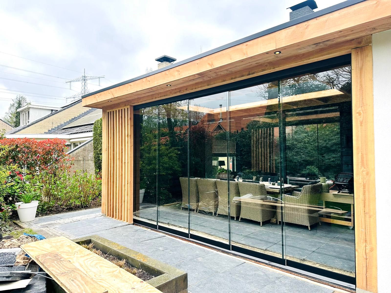Glazen schuifwanden — voorbeeld 15
