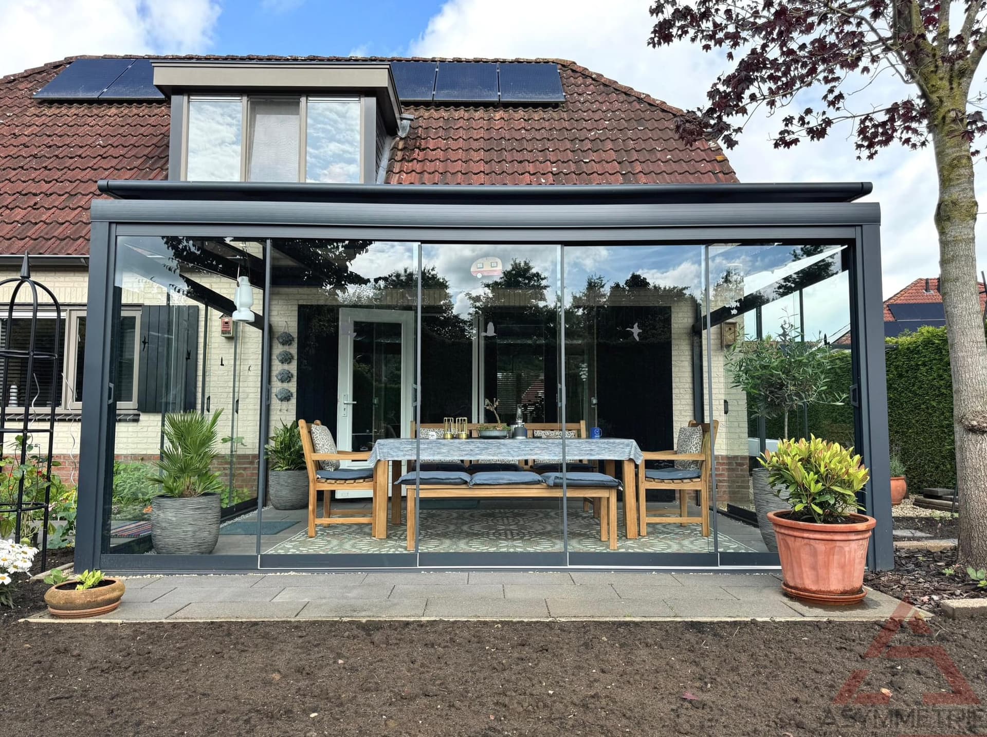 Glazen schuifwanden — voorbeeld 8