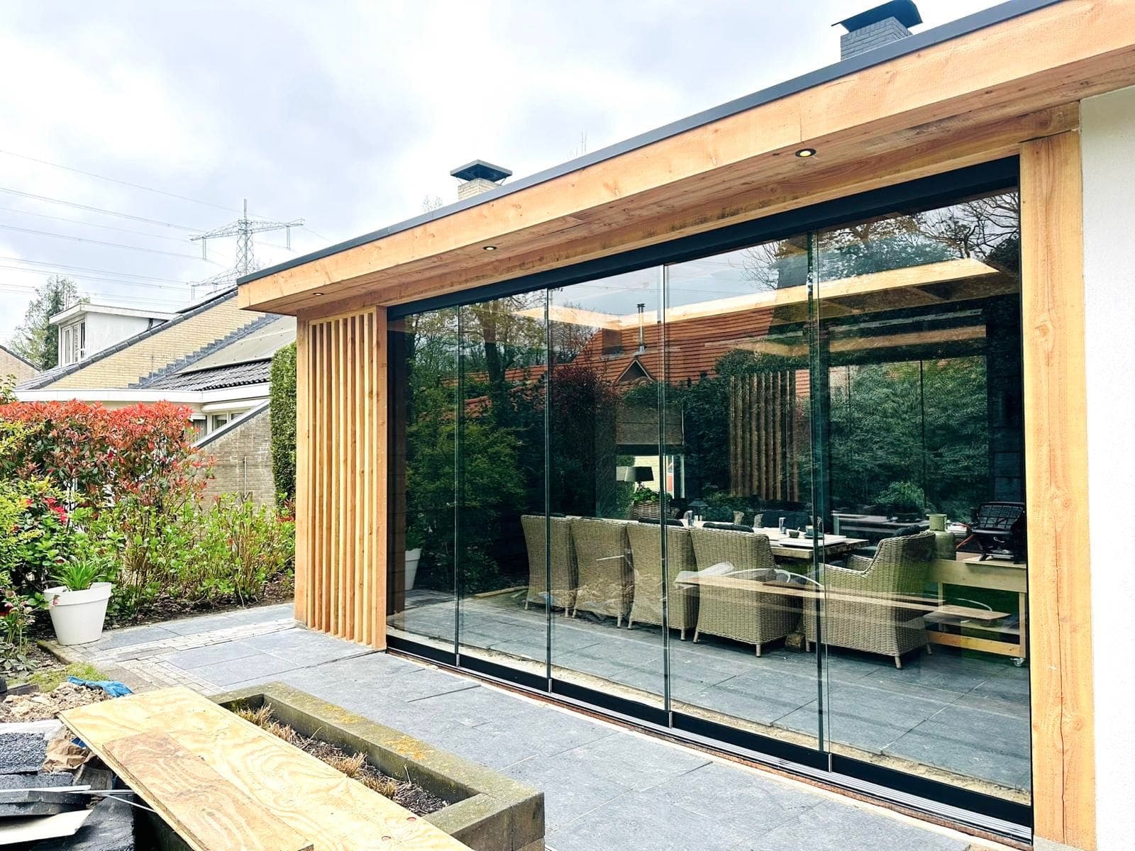 Glazen schuifwanden — voorbeeld 15
